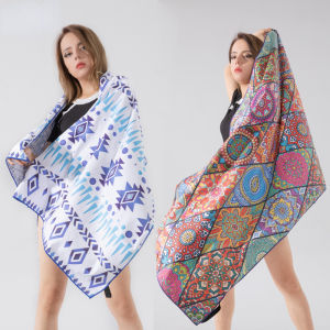 160x75cm nhanh chóng làm khô sợi nhỏ Khăn tắm kỳ nghỉ Khăn Tắm Biển Đi Bơi Hai mặt nhung Kem chống nắng vuông khăn