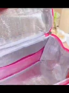 Insulated Bento Bag Cute School Lunch Bag HOT-COLD Cartoon Thickened Aluminum Film Canvas Bags #BK0242#