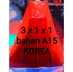 TERPAL KOLAM IKAN 3x1x1 bahan a15 korea