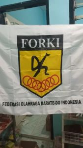 Bendera FORKI Federasi Olahraga Karate-Do Indonesia Rumbai