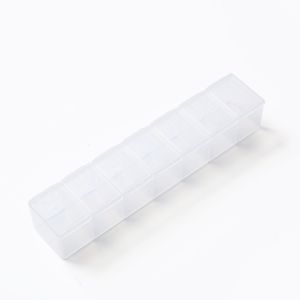 New Hot Premium Portable Small Weekly Pill Box Cases Organizer 7 Day 7 Grids Storage for Medicine Vitamin Supplements Fish Oils