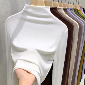 Elegant French Design Slim Fit Women Winter Innerwear Shirt