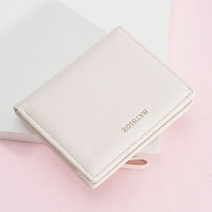 Ví Nữ Siêu Mỏng Gấp Gọn Màu Trơn Phong Cách Hàn Quốc Ví Đựng Thẻ Học Sinh Đựng Giấy Tờ Đựng Tiền Xu Ví Da PU Mềm