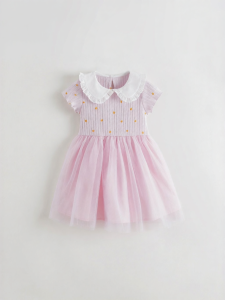 Marc&Janie | Lace Floral Splicing Baby Girls Dress