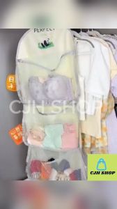 CJH SHOP 1pc Panda Pattern Hanging Bag Multi-Layer Closet Organizer For Socks Underwear Reinforced Hanging Design