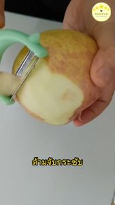 KUDSUN ที่ขูดมะละกอ มีดปอกผลไม้ มีดปลอกผลไม้ ที่ปอกผลไม้ มีด ปอก ผลไม้ ขูดมะละกอ 2 in 1 มีดปอกเปลือก ผลไม้