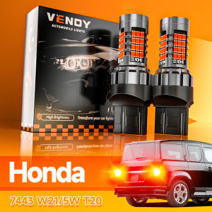 2x LED Brake Light Blub Lamp W21/5W 7443 T20 Canbus For Honda Fit Jazz Ridgeline Pilot Element Insight Odyssey CR-V Civic Accord