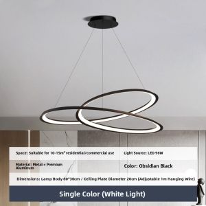 Modern Minimalist Geometric Line Designer Chandelier
