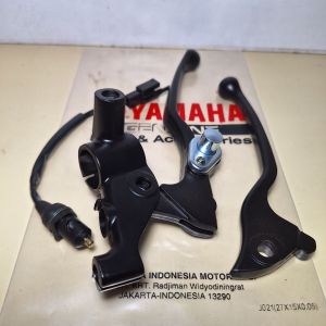 Paket handle rem kiri kanan set hitam+dudukan handle+switch rem yamaha mio j mio gt m3 xride fino