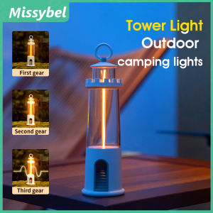 Outdoor hanging LED camping light portable atmosphere tent hanging light USB rechargeable camping atmosphere LED lighting night light
