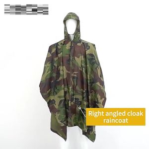 Multifunction Poncho PVC Coating Rain Jacket Waterproof Raincoat Reusable Camouflage Rain Coat Poncho for man women Raincoat