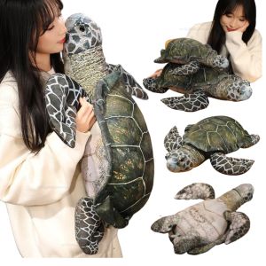 ร้อนจําลองเต่าทะเลของเล่นตุ๊กตา Super Soft เต่าตุ๊กตาสัตว์ทะเลตุ๊กตาหมอนของขวัญเบาะสําหรับเด็กของขวัญวันเกิด
