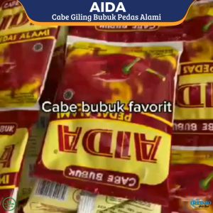 Aida Bumbu Cabe Bubuk Giling Pedas Alami 25G By Toko Redjo