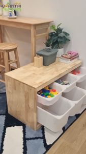 ชั้นวางของ ชั้นวางของเล่น รุ่น Boxsett ไม้ยางพารา ( มี 2 ขนาด ) บ้านไม้ณิชา