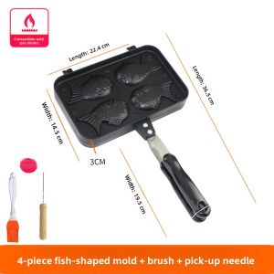 AMW | Non-stick Commercial & Home Use Taiyaki Mold Fish Cake & Pancake Maker