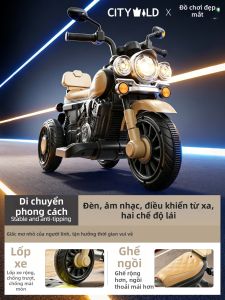 YUEZHANJINGDU | Xe Tam Thập Động Cơ Điện Có Thể Nạp Lại Cho Trẻ Em