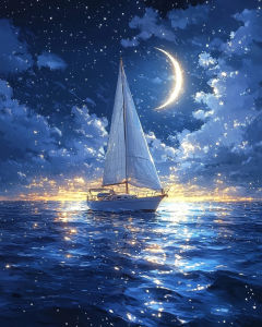 BILIBILI | Painting Paints By Numbers Seascape Paint Pictures By Numbers Art Supplies Watercolor Artwork Handmade Digital Canvas