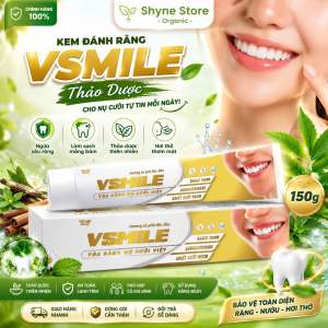 Kem Đánh Răng Vsmile | Làm Sạch Thơm Miệng Ngăn Ngừa Viêm Lợi Viêm Nướu (150g)