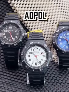 นาฬิกากันน้ำเรืองแสง สำหรับเด็กผู้ชายและนักเรียนรุ่นอินเทรนด์ ป้องกันการตกและทนทาน