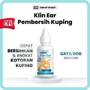 Pembersih Telinga Kucing Klin Ear Dewarangga -  Ear Cleaner Kucing - Cairan Pembersih Telinga Kucing - Pembersih Kuping Kucing
