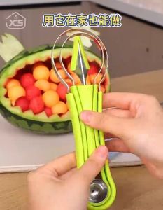 3in1 Set Fruit Carving Tool for Digging Out Pulp Balls And Removing Fruit Capsules
