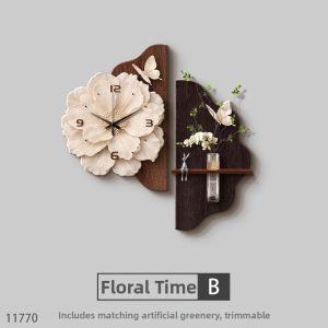 RUIBAHAO | Vintage Style Decorative Wall Clock Living Room Corner Art