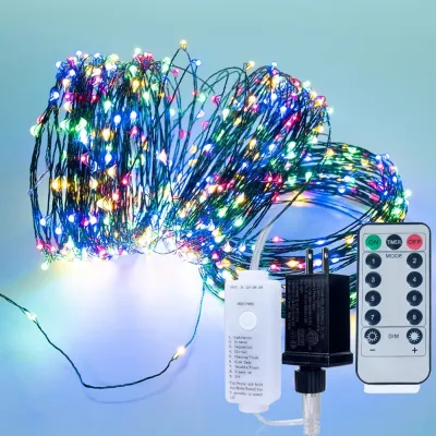 Christmas Tree Light String Decoration DIY Colorful Light Garland