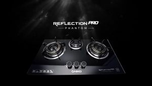 Niko Kompor Kaca Tanam 3 Tungku Niko Reflection Pro Phantom Hitam
