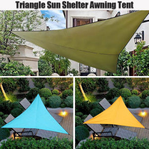 Triangle Outdoor Awnings Waterproof Sun Shelter Sail UV Block Tent Yard Shelter Garden Beach Picnic Camp Shade