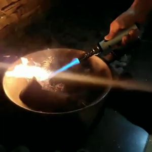 New Multipurpose High Temperature Spray Gun Turbo Lighter Cigar Lighter Metal Survival Adventure Torch Outdoor Barbecue Campfire Point Carbon Lighter