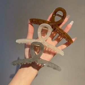 13cm Shark Clip New Fashion Large Jelly Color Hair Clip Temperament Hairpin For Girl Woman Hair Accessories