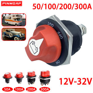 Bộ Công Tắc Ngắt Nguồn 12V-32V Bộ Công Tắc Ngắt Kết Nối 50A-300A Công Tắc Ngắt Kết Nối Cho Ô Tô Xe Máy Xe Tải Thuyền - Điều Khiển Ắc Quy Ô Tô