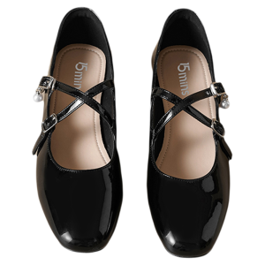 15MINS | French Red Pearl Decorated New Flats