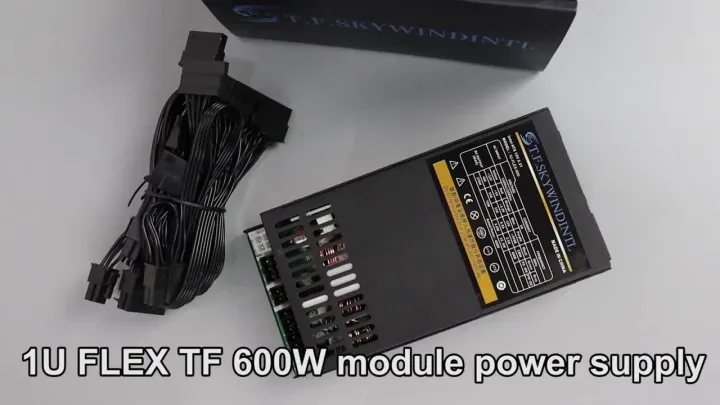 T.F.SKYWINDINTL | Flex 600W Modular Power Supply Small 1U Computer PSU Flex-ATX 500W for ITX mini PC Active PFC For POS AIO desktop 110V 220V