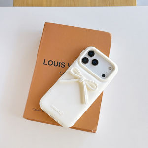 Moetch | For iPhone 17 16 Plus 15 14 13 12 Pro Max 11 Cute 3D Bowknot Soft Silicone Phone Case Lovely Shockproof Back Cover Capas