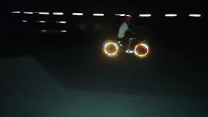 15mm Fluorescent Reflective Night Visible Stickers for Electric Vehicle Decoration Bicycle Motor Cycle Protective Sticker Roll