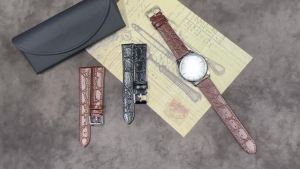 Crocodile Pattern Watch Strap 13mm 18mm 20mm Leather Watchband for Seiko for Omage Women Men Wrist Band Replacement Bracelet