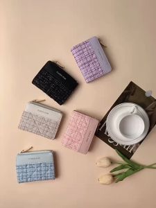 【COD】กระเป๋าสตางค์ซิปแฟชั่นสำหรับผู้หญิง ที่ใส่บัตรเหรียญแบบพับได้ความจุขนาดใหญ่ กระเป๋าสตางค์หนัง PU