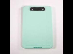 Flie Box With Clipboard A4 Folder Organizer Filing Box Plastic Storage Clipboard Folder Case Plastic Storage File Box 2 IN 1 Office Supplies