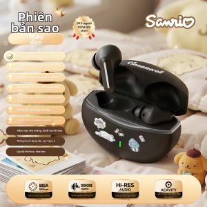 Sanrio | Tai Nghe Bluetooth Không Dây Hủy Tiếng Ồn Đeo Tai Trong Thời Lượng Pin Dài Đeo Thoải Mái