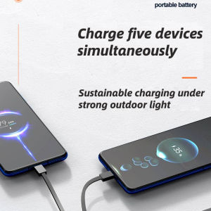 power bank terbaik 2022 with light powerbank Heavy duty power bank power bank robot power bank original asli power bank awet tahan lama power bank 100000mAh Powerbank Solar Energy Outdoor