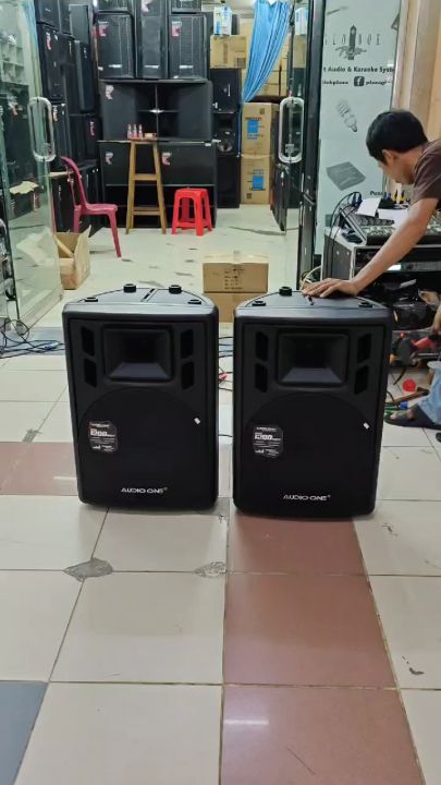 AUDIO ONE Speaker Fiber 15 inch 12 inch AKTIF / PASIF H 115 / H 112 USB ...