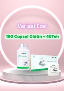PROMO SPESIAL PELANGSING BADAN CEPAT DAN AMPUH ECER CHITIN CHITOSAN CAPSULES & JIANG ZHI TEA ISI ECER OBAT DIET - OBAT TURUNKAN BERAT BADAN 5-15KG | 100% AMAN HERBAL DAN BPOM