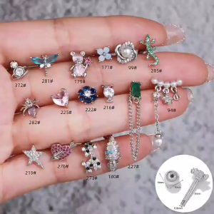 1 Pcs Anting Korea Wanita Tusuk Gaya Elegan Earrings Anti Karat Desain Premium Tidak Alergi