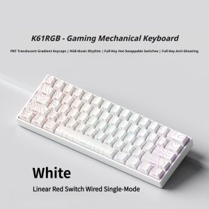 NexusClick 61 Keys Magnetic Gaming KeyboardHot Swappable RGB Mechanical Wired Keyboard PBT Keycaps Mini 60% Layout Pro Esports