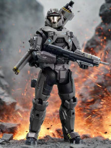 สัตว์เลี้ยง Halo 5 Grenade Artillery Sergeant Long Reach Star Farthest Planet Spartans B312 Noble Team Action Figure Model Toy