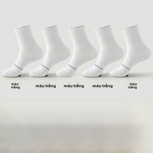 MiiOW | Tất lưới thoáng khí màu đen cho nam MiiOW chống mùi kháng khuẩn co giãn cao tất công sở bằng cotton thấm hút mồ hôi tất dài đến bắp chân