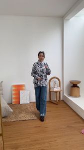 Ixora Kama Oversized Shirt - Kemeja Wanita Oversize Blouse Berkancing Fashion Wanita