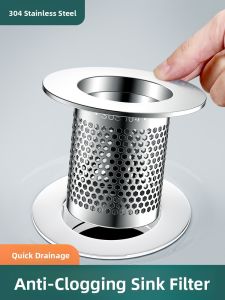 SHENYUAN | Anti-Clog Hair Filter for Washbasin Stainless Steel