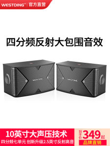 Westin 6.5-Inch 8-Inch 10-Inch 12-Inch Family KTV Audio Card Holder a Pair of Home Karaoke Wooden Speaker Single